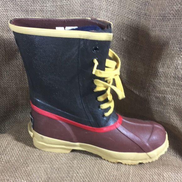 Explorers Waterproof Rubber Rain Muck Boot wool - Picture 3 of 8